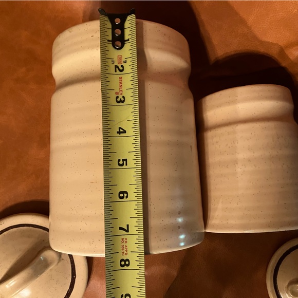 Treasure Craft Yellow Butterfly Ceramic Canister Set MCM 1970's - Picture 7 of 8